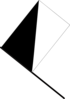 Black And White Flag Clip Art